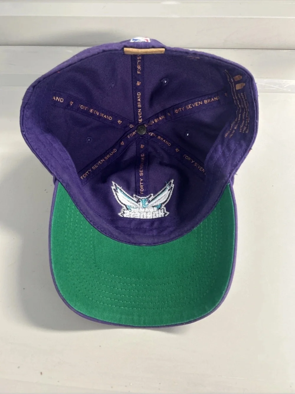 Charlotte Hornets ‘47 Brand Franchise Series Fitted Large Purple Hat Cap NBA